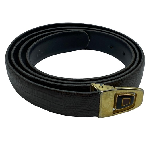 Dior Other - Christian Dior vintage 80s leather belt gold hardware